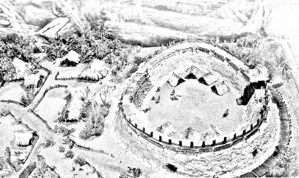 Die Fliehburg wurde ab dem 10. Jhdt. gebaut. Die Fliehburg wurde ab dem 10. Jhdt. gebaut.