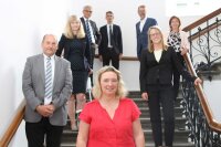 Besuch Bauministerin Schreyer Gruppenbild