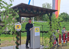 Christian Bernreiter, Bayerischer Staatsminister für Wohnen, Bau und Verkehr, hob in seiner Festrede die Bedeutung der Brücke für die Infrastruktur in der Region hervor.