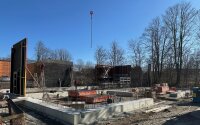 Der Neubau der Salzlagerhalle in Schwabmüchen schreitet voran.